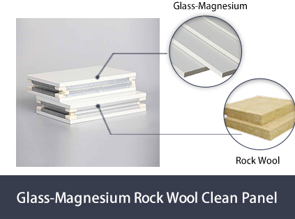 Glass-Magnesium Rock Wool Clean Panel-Ceiling Systems