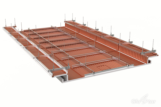 Modular Metal Corrugated Ceiling System