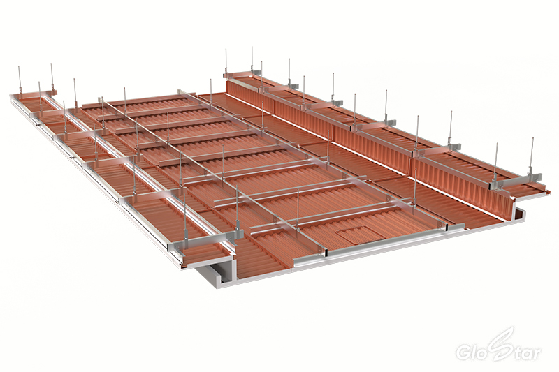 Modular Metal Corrugated Ceiling System