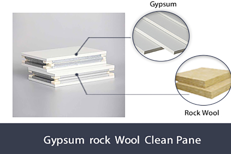 Gypsum Rock Wool Clean Room Panel-Wall System