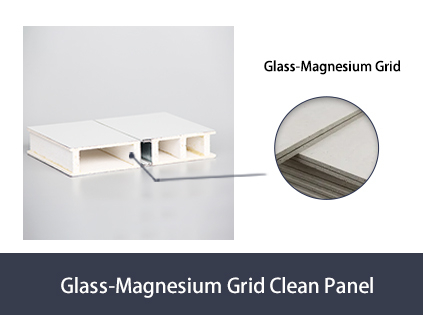Machine-Made Glass-Magnesium Grid Clean Room Panel