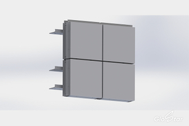 Modular Metal Thermal Insulation Curtain Wall System