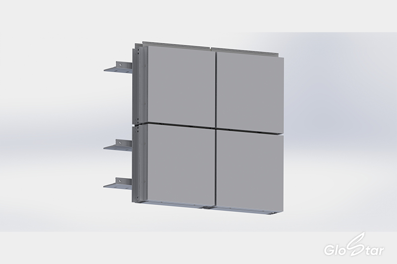 Modular Metal Thermal Insulation Curtain Wall System