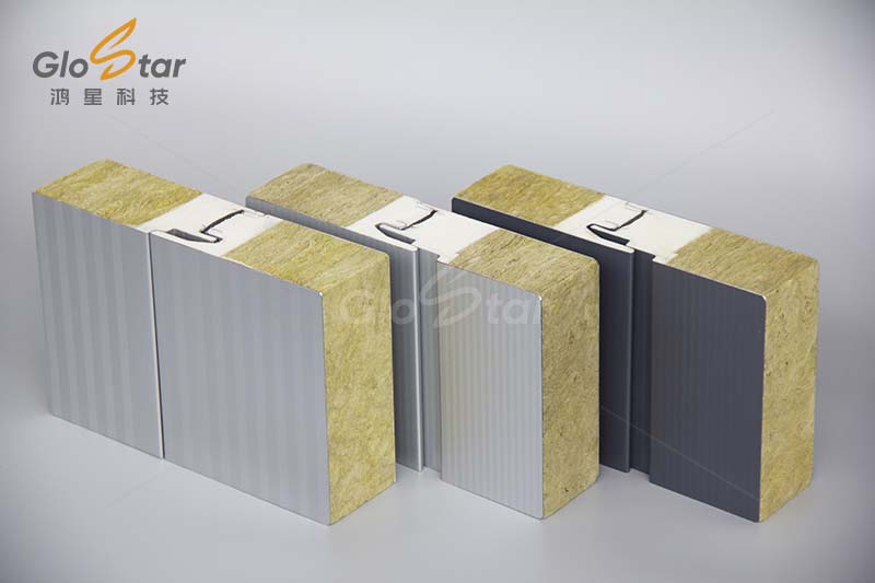 PU Edge Rock Wool Panel factory production line manufacturing process